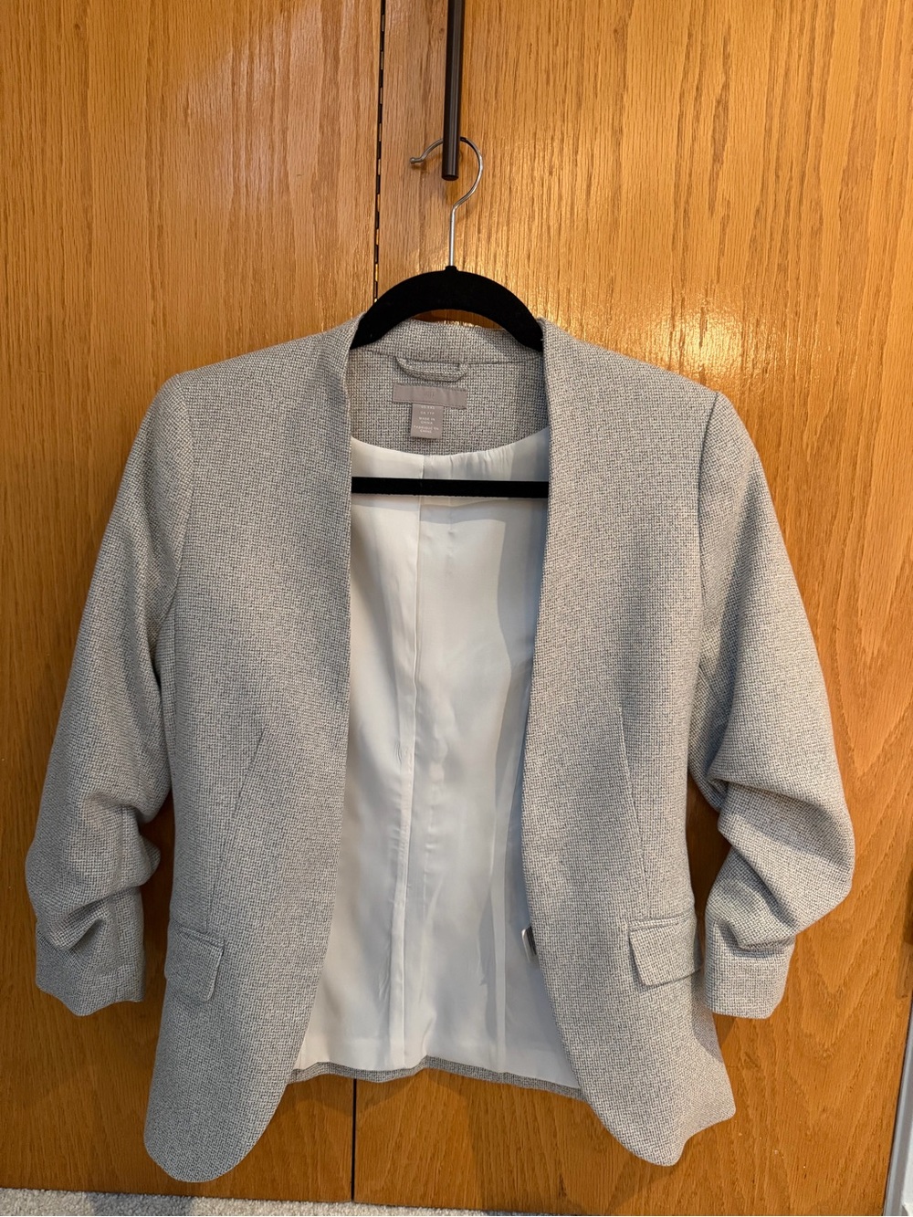 H&M Light Gray Open-Front Women's Blazer